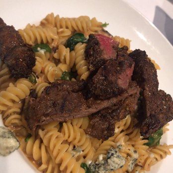 Mim's Restaurant - Fusilli and Blackened Skirt Steak - American Near Me - Roslyn Heights, New York Mim's Restaurant - Fusilli and Blackened Skirt Steak - American Near Me - Roslyn Heights, New York