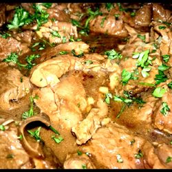 Ateira's On First - Seared Sirloin w/ Garlic Rosemary Demi-Glace