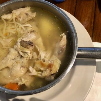 Ruven's - Chicken (with bones) soup in a pot - Delis Near Me - Delray Beach, Florida