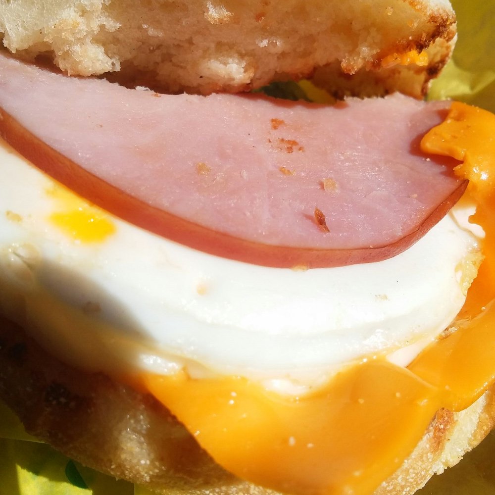 Good egg McMuffin. Not burnt. Good egg McMuffin. Not burnt.