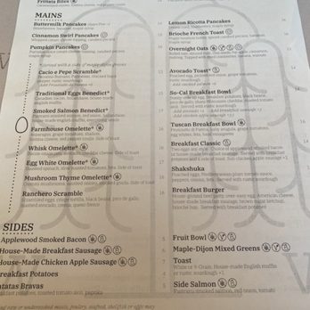 Willow & Whisk - Main breakfast menu - Breakfast & Brunch Near Me - Millburn, New Jersey