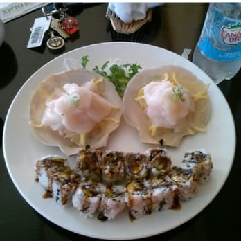 Sushi Palace - Fresh scallops and eel avocado rolls. :) Always so fresh. Love this stuff. - Sushi Bars Near Me - West Hempstead, New York