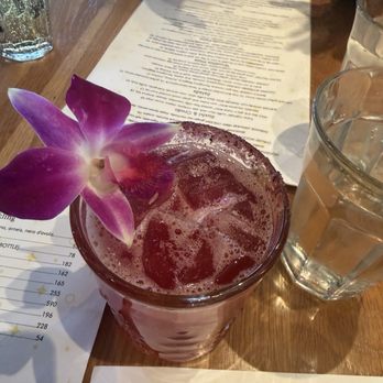 Bianca - Hibiscus mocktail - New American Near Me - Chestnut Hill, Massachusetts
