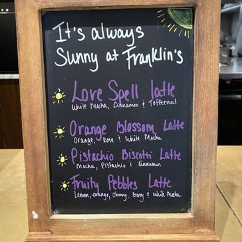 Franklin’s - Special latte flavors - Cafes Near Me - Savannah, Georgia