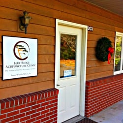 Front door of the Blue Ridge Acupuncture Clinic in Asheville, North Carolina