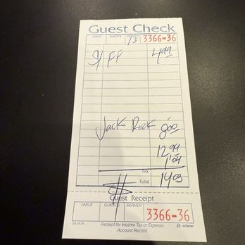 Salt & Pepper - Receipt - American Near Me - Fullerton, California