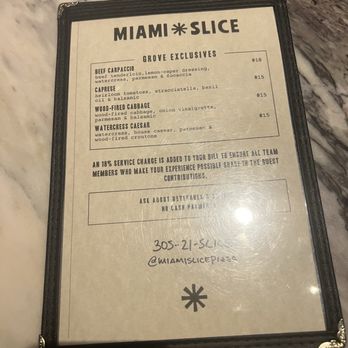 Miami Slice - Pizza Near Me - Miami, Florida