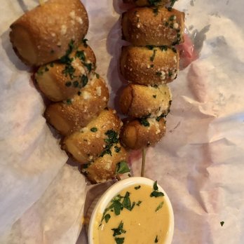 Lucky Lizard Tap House - Parmesan Garlic Pretzel Nuggets with Beer Cheese, Good stuff right there! - Beer Bar Near Me - Madeira Beach, Florida