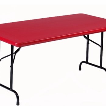 Workin - N - Vision - Plastic Folding Table available for rental - Party Supplies Near Me