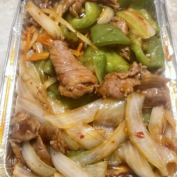 China King Restaurant - Hot & Spicy Beef - not to hot, lots more beef and peppers under the onions. - Chinese Near Me - Derby, New York China King Restaurant - Hot & Spicy Beef - not to hot, lots more beef and peppers under the onions. - Chinese Near Me - Derby, New York