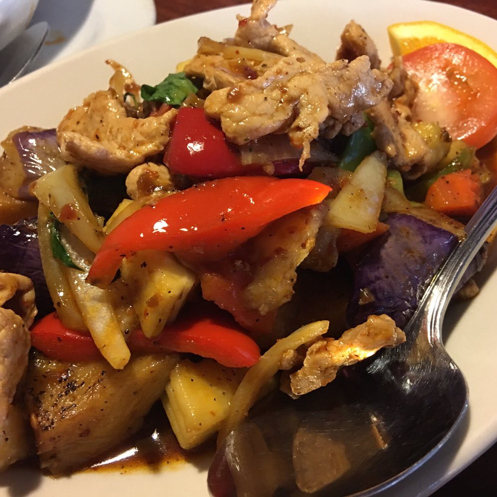 California Thai - Pad Eggplant w/ Pork - Thai Near Me - El Sobrante, California California Thai - Pad Eggplant w/ Pork - Thai Near Me - El Sobrante, California