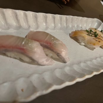 Aiko - Amber jack (left) butter fish (right) - Japanese Near Me - Houston, Texas
