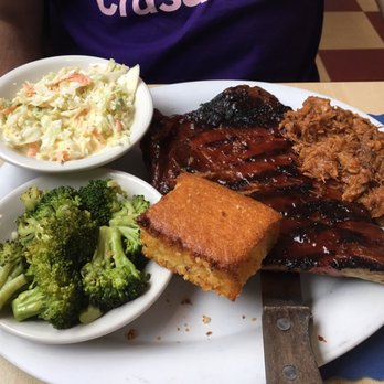 The Hickory Hog - St. Louis ribs & pulled pork combo - Barbeque Near Me - Point Pleasant, New Jersey