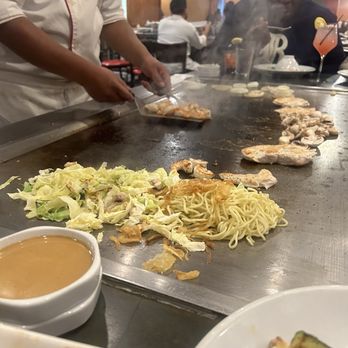 Benihana - Sugar Land - Grill master at work - Sushi Bars Near Me - Sugar Land, Texas