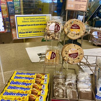 Cumberland Farms - a display of butterfinger cookies and butterfinger pies - Gas Stations Near Me - ELLINGTON, Connecticut Cumberland Farms - a display of butterfinger cookies and butterfinger pies - Gas Stations Near Me - ELLINGTON, Connecticut