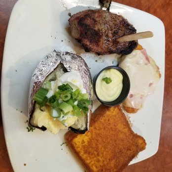 Sizzler - Steak & Malibu Chicken, and garlic bread - Seafood Near Me - San Bernardino, California