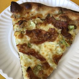 Brussels and bacon pizza