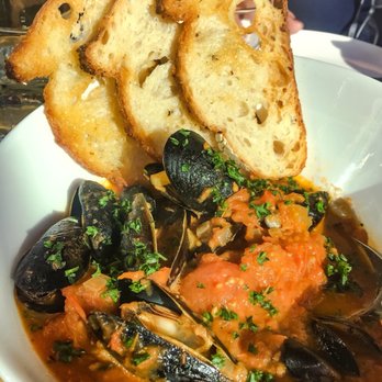 B Restaurant & Bar - Mussels in a tomatoes broth - Seafood Near Me - San Francisco, California