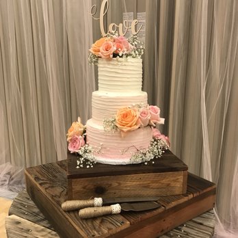 Simply Sweet - a three tiered wedding cake - Desserts Near Me