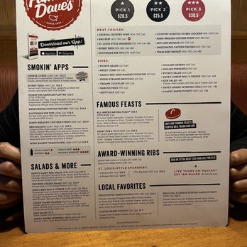 Famous Dave's Bar-B-Que - Menu - Barbeque Near Me - Reno, Nevada
