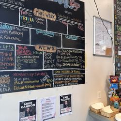 Rally Cap Brewing Company - Rotating events board