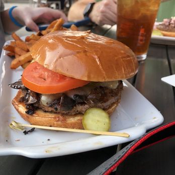 BRU Burger Bar - Mushroom build your own burger and fries - New American Near Me - Evansville, Indiana BRU Burger Bar - Mushroom build your own burger and fries - New American Near Me - Evansville, Indiana
