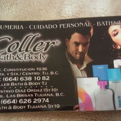 Coller Bath & Beauty - Business card with alt locations & fb addy