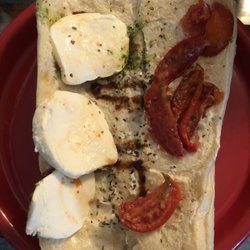 Jimmy John's - Veggie pesto minus onions with bread left in