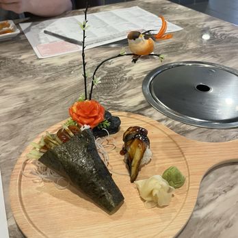 Momotaro - Eel cucumber hand roll and eel nigiri - Japanese Near Me - Lubbock, Texas Momotaro - Eel cucumber hand roll and eel nigiri - Japanese Near Me - Lubbock, Texas