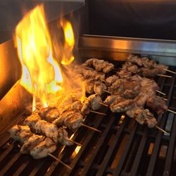 Town Talk Pizza Roast Beef & Wings - Our Greek specialty, Chicken, Steak and Pork Souvalki.