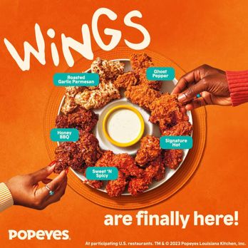 Popeyes Louisiana Kitchen - 5 New Wing Flavors at Popeyes - Chicken Wings Near Me - Minot, North Dakota Popeyes Louisiana Kitchen - 5 New Wing Flavors at Popeyes - Chicken Wings Near Me - Minot, North Dakota