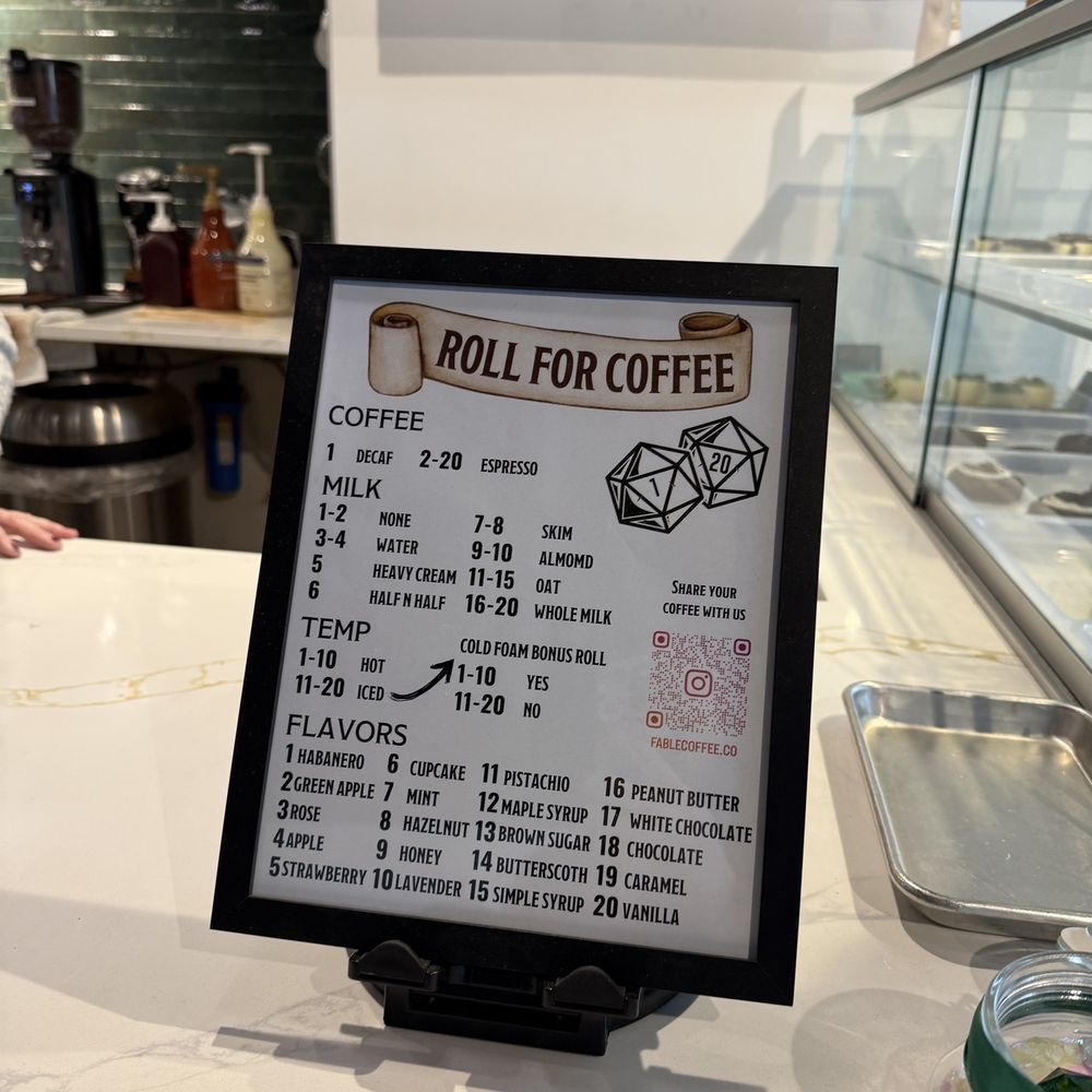 Fable Coffee - Menu - Coffee & Tea Near Me - Orlando, Florida Fable Coffee - Menu - Coffee & Tea Near Me - Orlando, Florida