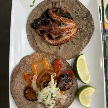 Holbox - Octopus taco and scallop taco - Latin American Near Me - Los Angeles, California Holbox - Octopus taco and scallop taco - Latin American Near Me - Los Angeles, California