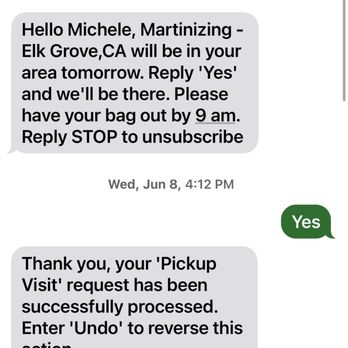 Martinizing - Elk Grove - Text messaging scheduling. - Laundry Services Near Me - Elk Grove, California Martinizing - Elk Grove - Text messaging scheduling. - Laundry Services Near Me - Elk Grove, California