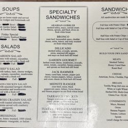 Sagewood Cafe - Menu (as of 9/22/26)