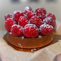 Red Bird Bakery - Chocolate raspberry tart