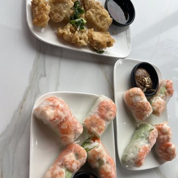 The Pho - Shrimp Spring Rolls (goi cuon Tom) Deep fried tofu - Vietnamese Near Me - Modesto, California The Pho - Shrimp Spring Rolls (goi cuon Tom) Deep fried tofu - Vietnamese Near Me - Modesto, California