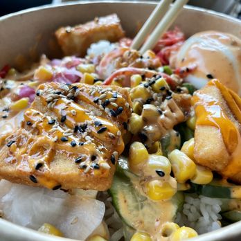 MB Ramen - Crispy Tofu Donburi Bowl - Ramen Near Me - Huntington, New York MB Ramen - Crispy Tofu Donburi Bowl - Ramen Near Me - Huntington, New York