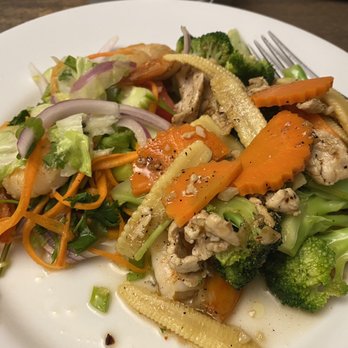 3 Seasons Thai Bistro - Our dinner plate - Thai Near Me - Oakland, California