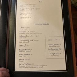 Castell - Menu