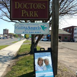 Visiting Angels - What you see traveling north on Rte. 7 (South Main St.)