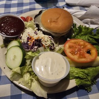 Stagger Inn - Black bean burger with all the fixings - New American Near Me - Edwardsville, Illinois