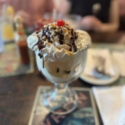 Conch Republic Grill - Sundae. Chocolate Turtle Brownie