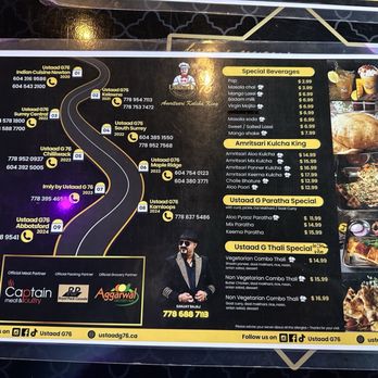 Ustaad G76 Indian Cuisine Newton - Menu - Indian Near Me - Surrey, British Columbia