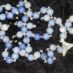 Rosary made from components found at All About Beads