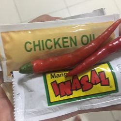 Mang Inasal - Only in the Philippines can you get chicken oil as a condiment LOL!