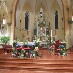 Saint Francis Xavier School - The alter decorated for Easter season.