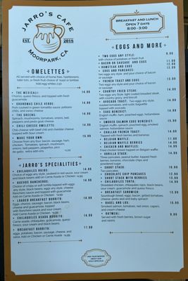 Menu photo 7 Jarro’s cafe Moorpark, CA Menu photo 7 Jarro’s cafe Moorpark, CA