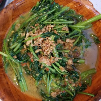 Kopitiam - Sambal Sauteed Water Spinach - Malaysian Near Me - New York, New York Kopitiam - Sambal Sauteed Water Spinach - Malaysian Near Me - New York, New York