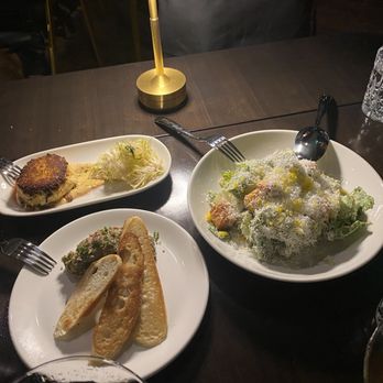 BLVD Steak - Crab cake, Steak Tartare, and Caesar Salad. - Steakhouses Near Me - Sherman Oaks, California